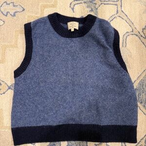 Sézane Blue Sweater Vest